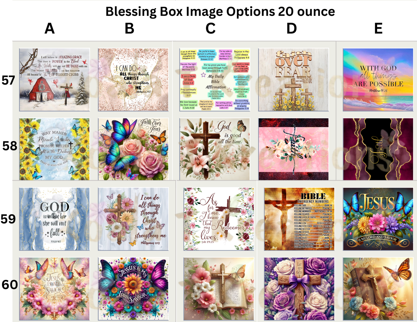 Blessing Box with 20 ounce tumbler