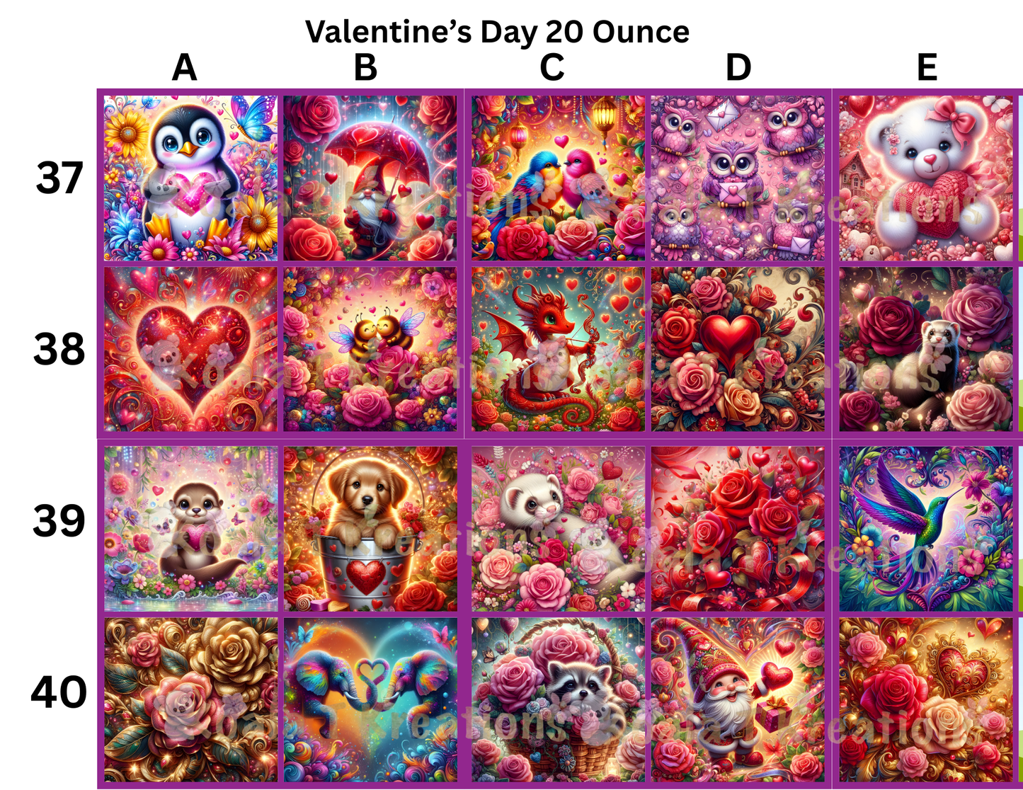 20 ounce Valentine's Day Tumbler