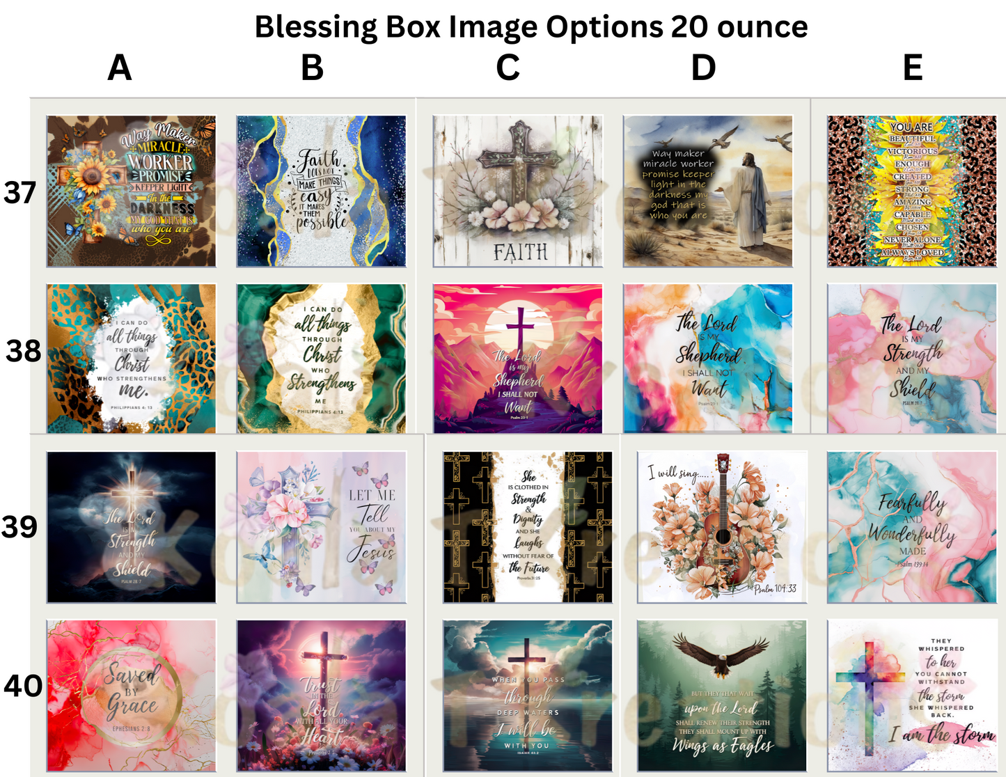 Blessing Box with 20 ounce tumbler