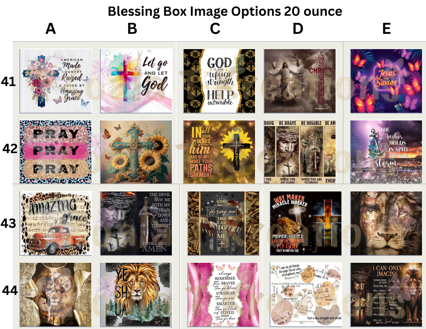 Blessing Box with 20 ounce tumbler