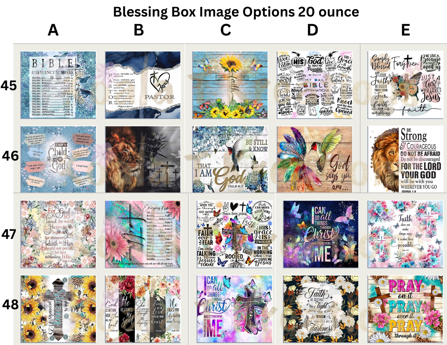 Blessing Box with 20 ounce tumbler