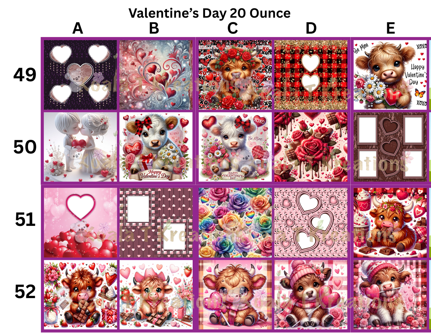 20 ounce Valentine's Day Tumbler