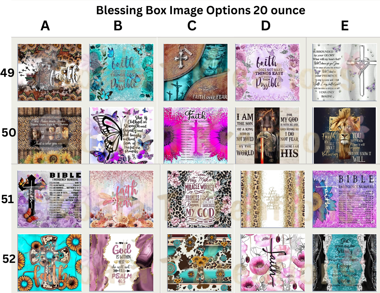 Blessing Box with 20 ounce tumbler