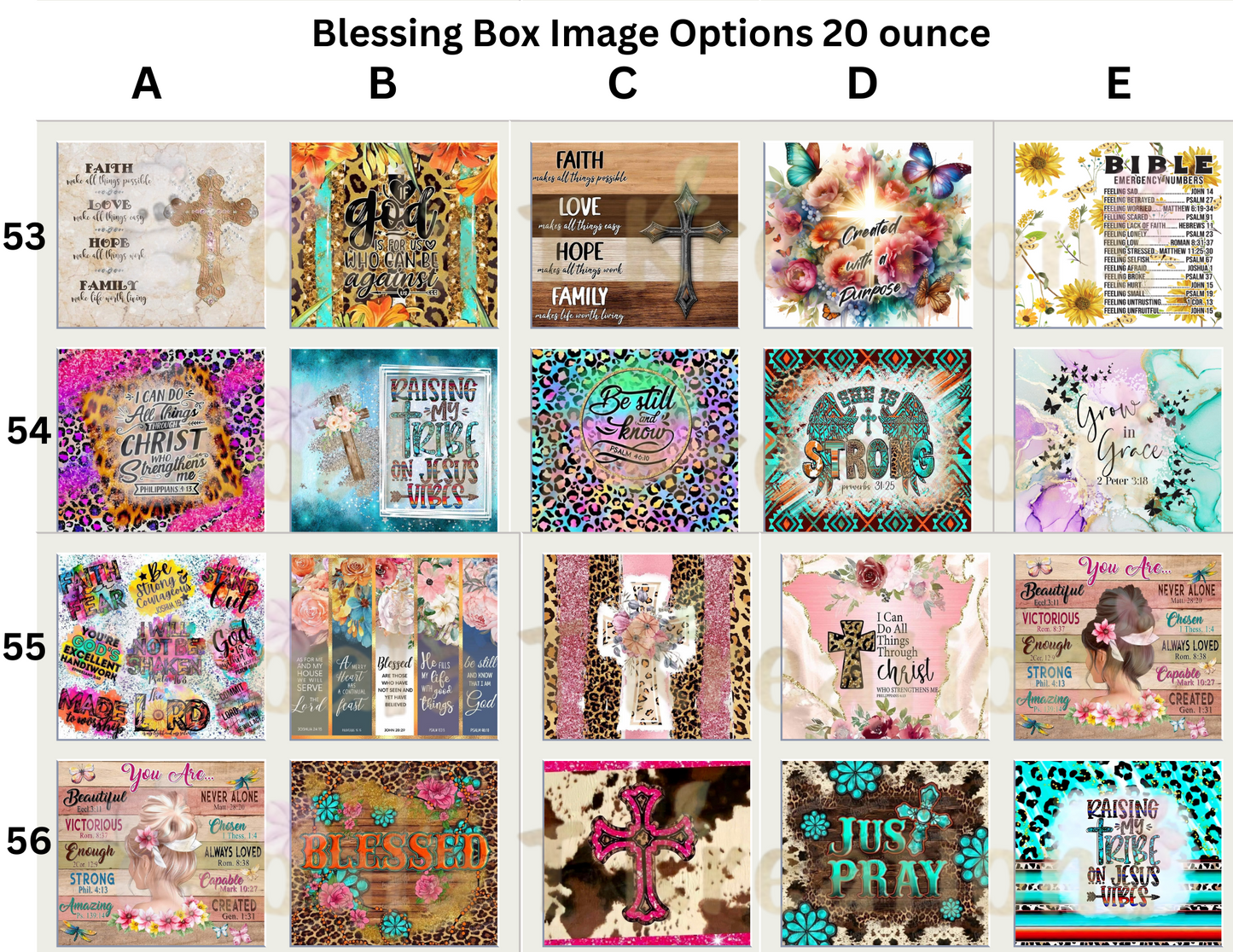 Blessing Box with 20 ounce tumbler