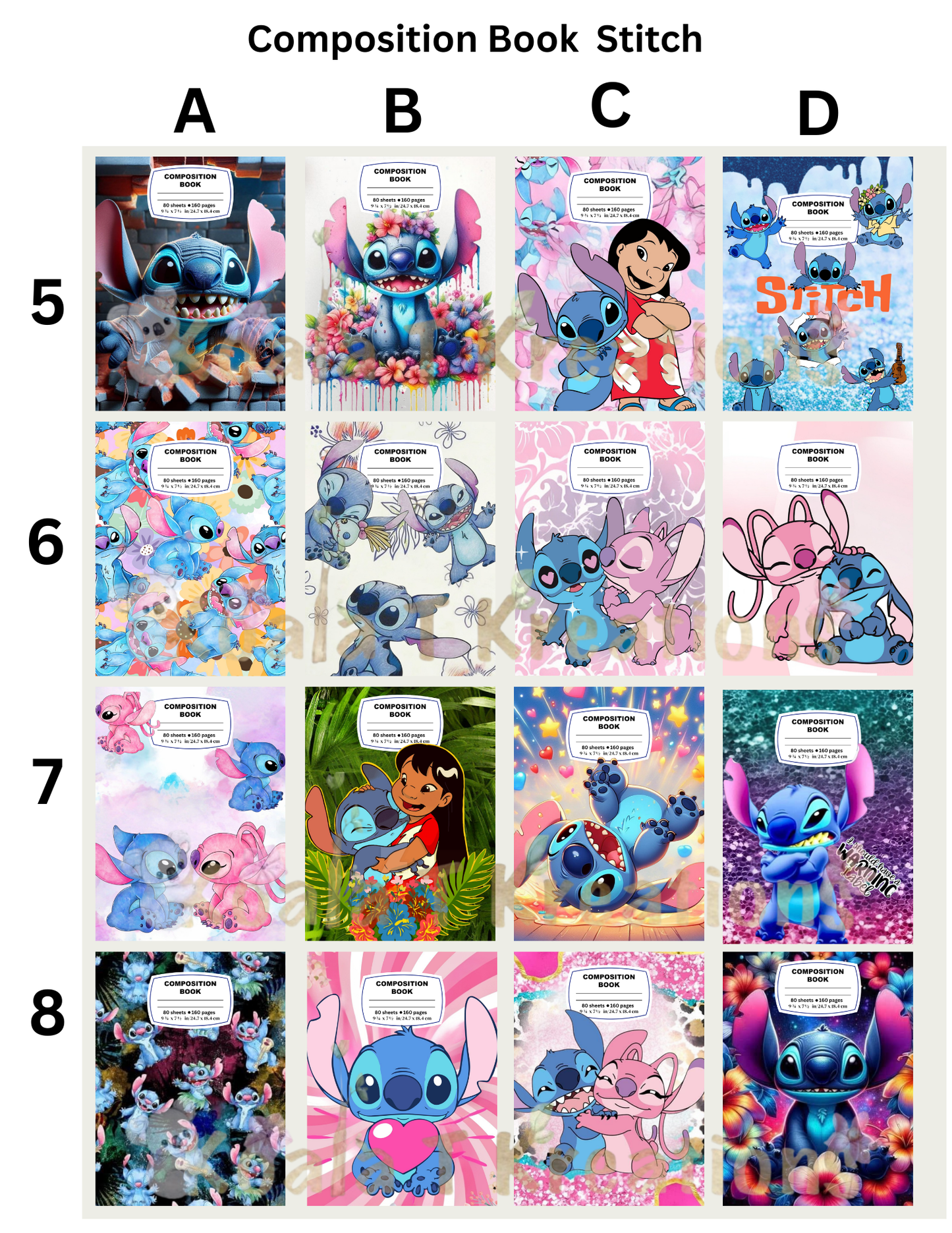 Character Composition book/Stitch