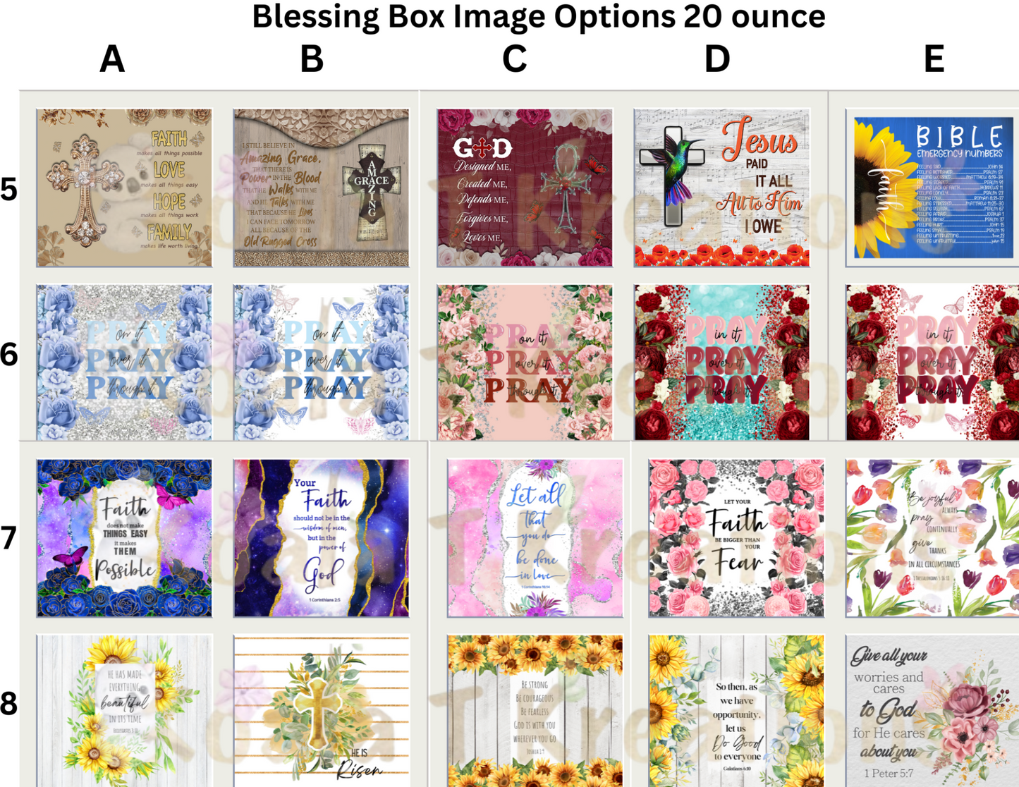 Blessing Box with 20 ounce tumbler