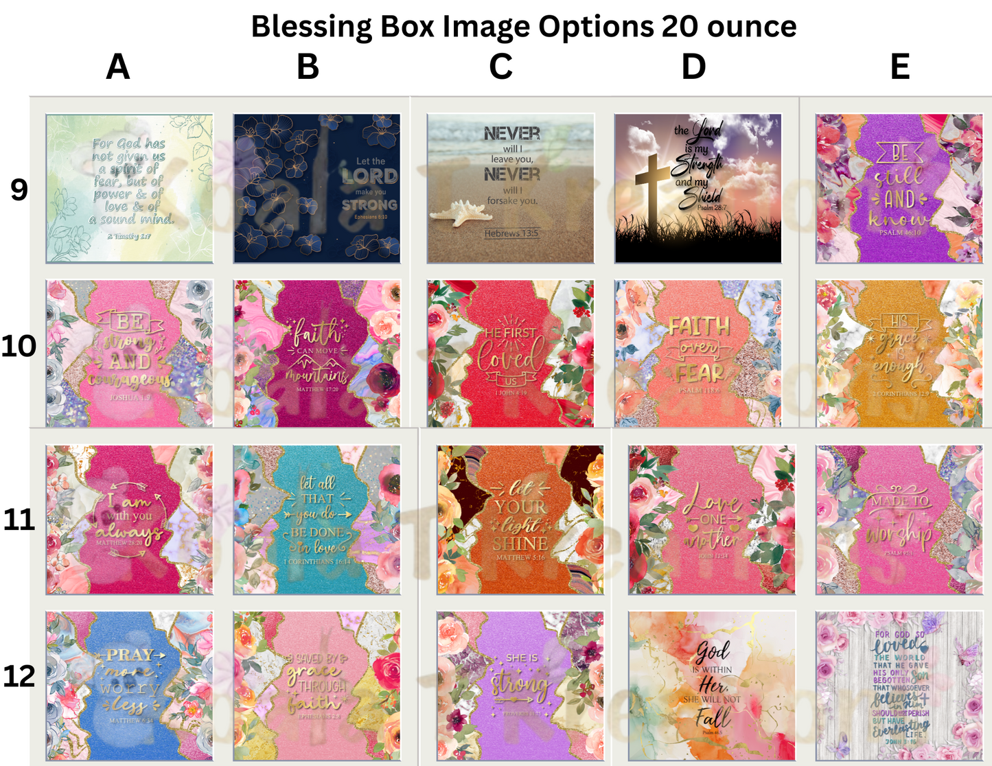 Blessing Box with 20 ounce tumbler