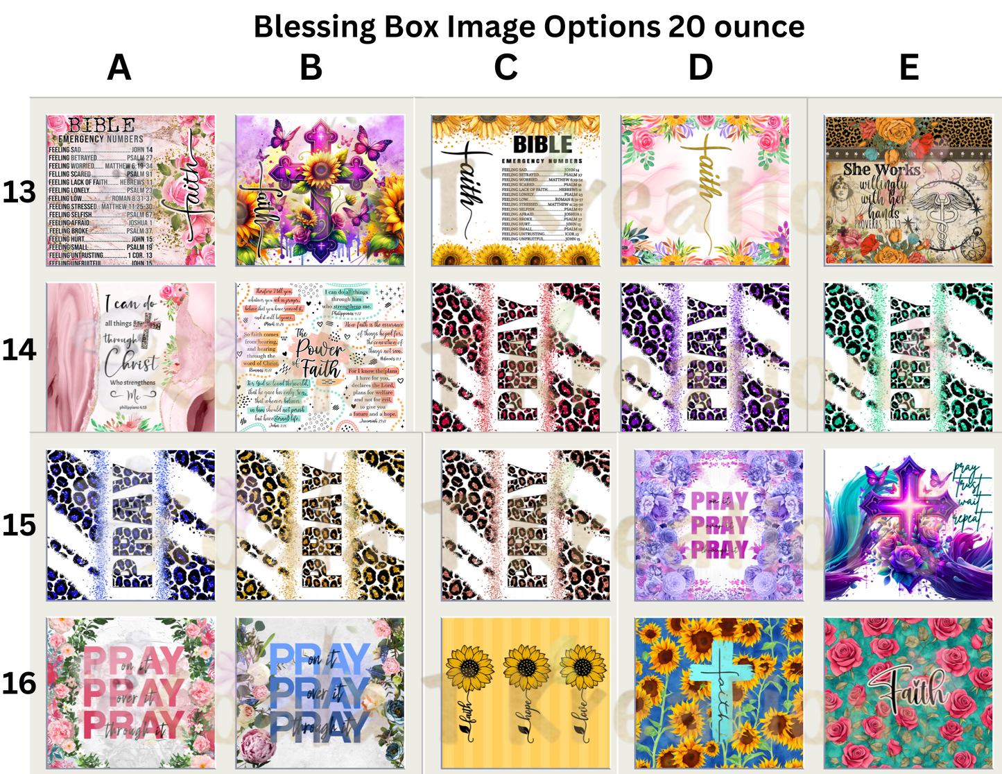 Blessing Box with 20 ounce tumbler