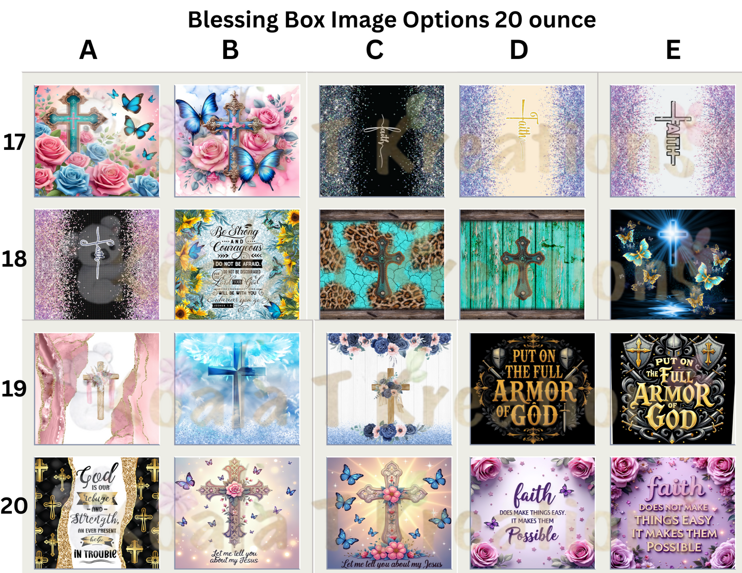 Blessing Box with 20 ounce tumbler