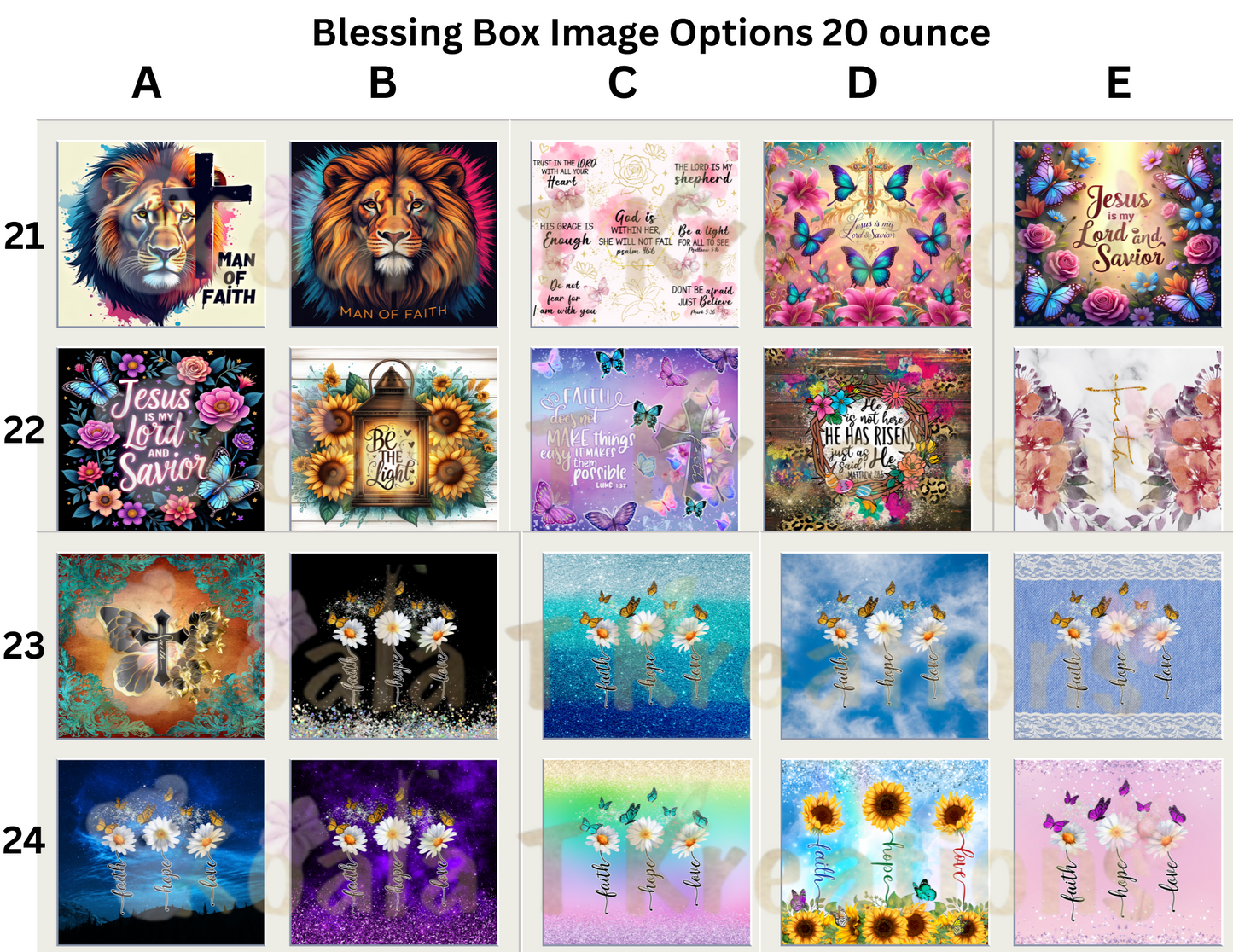 Blessing Box with 20 ounce tumbler