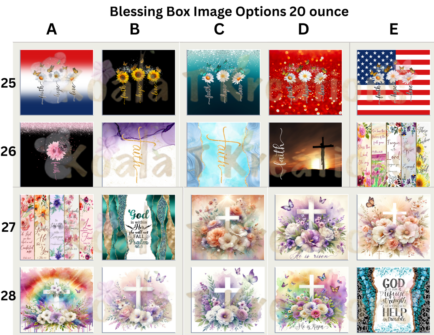 Blessing Box with 20 ounce tumbler