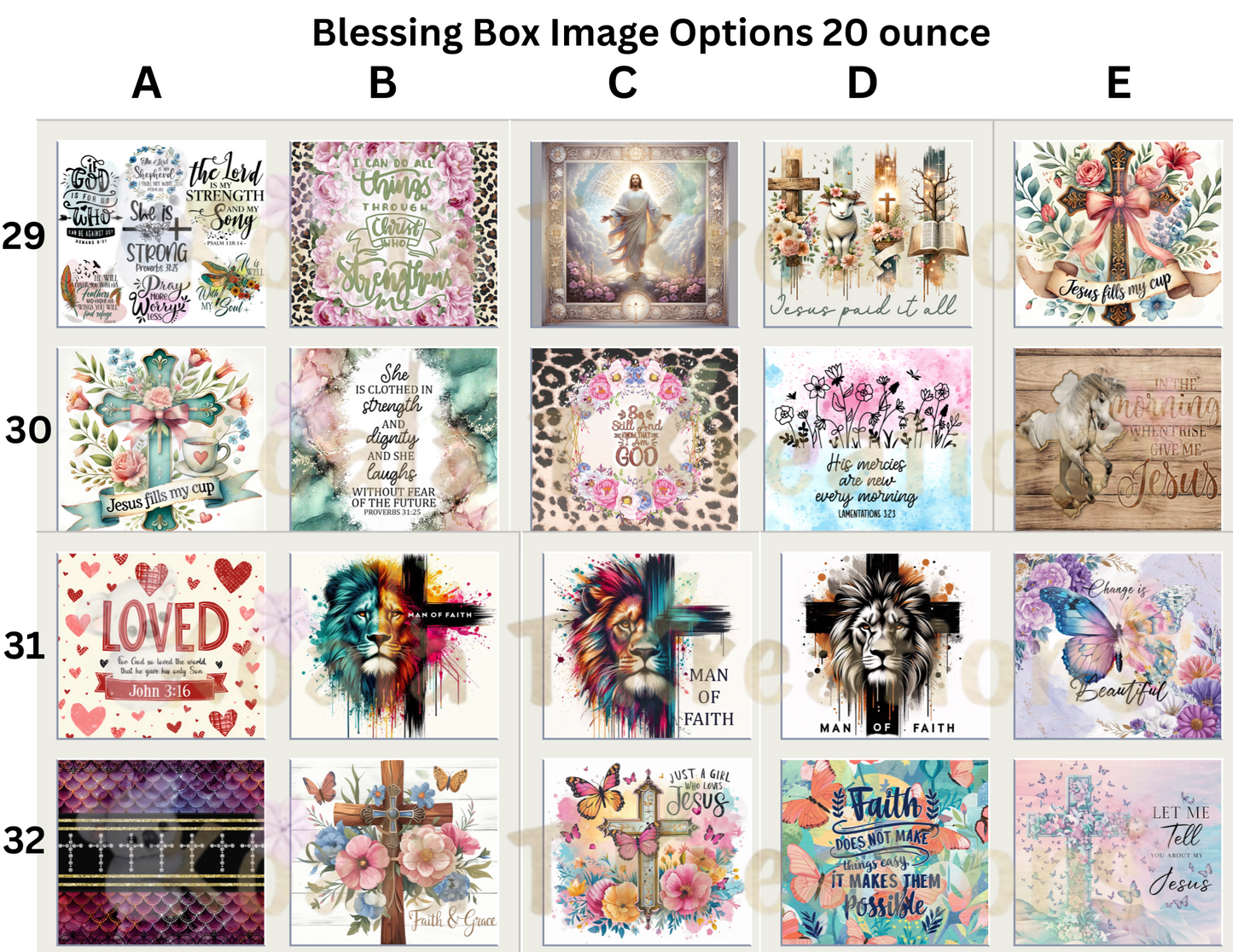 Blessing Box with 20 ounce tumbler