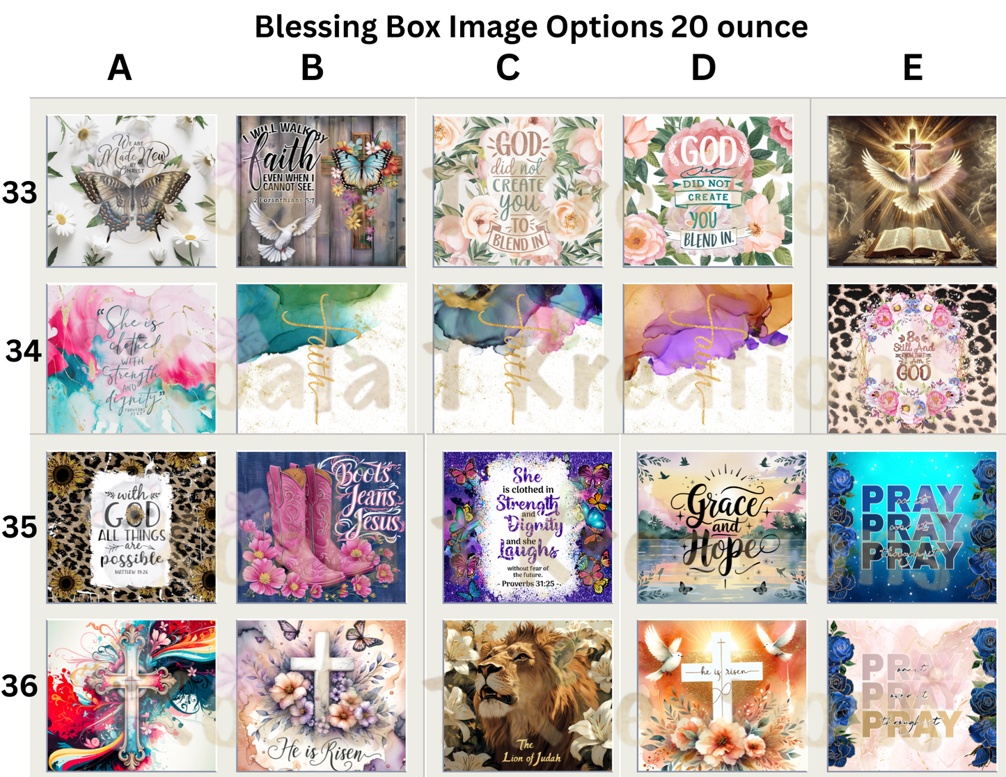 Blessing Box with 20 ounce tumbler