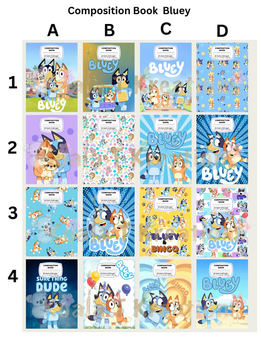 Character Composition book/Bluey